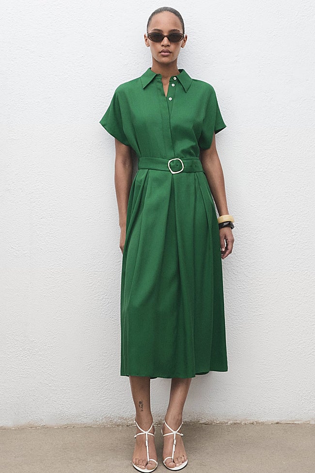Vestido verde de Mango (59,99 euros)
