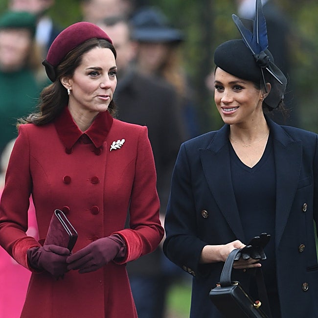 Kate y Meghan, juntas durante la Navidad cuandos los Sussex aún vivían en Inglaterra.