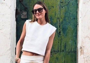 Olivia Palermo durante sus vacaciones en España.