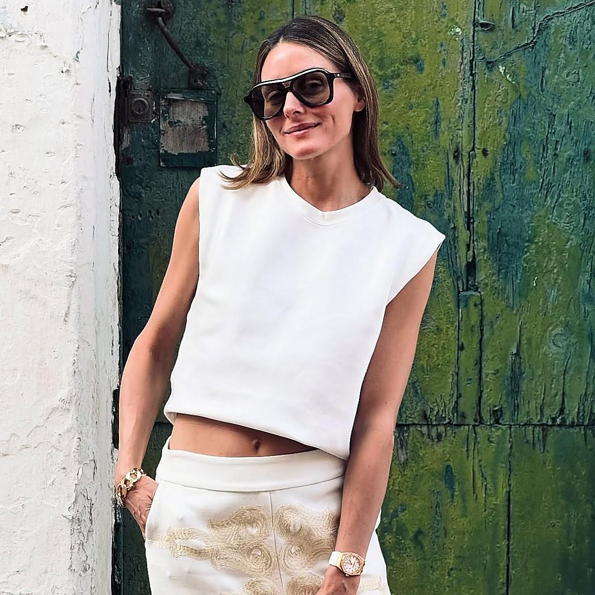 Olivia Palermo durante sus vacaciones en España.