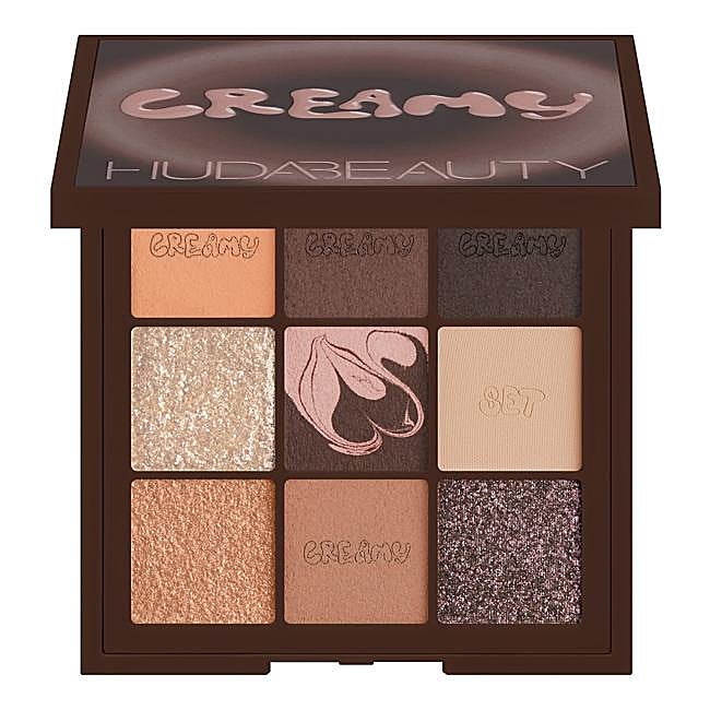 La paleta Creamy Obsessions Brown de Huda Beauty.