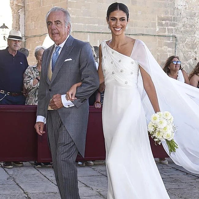 Fernando Portillo en la boda de su hija Cristina.
