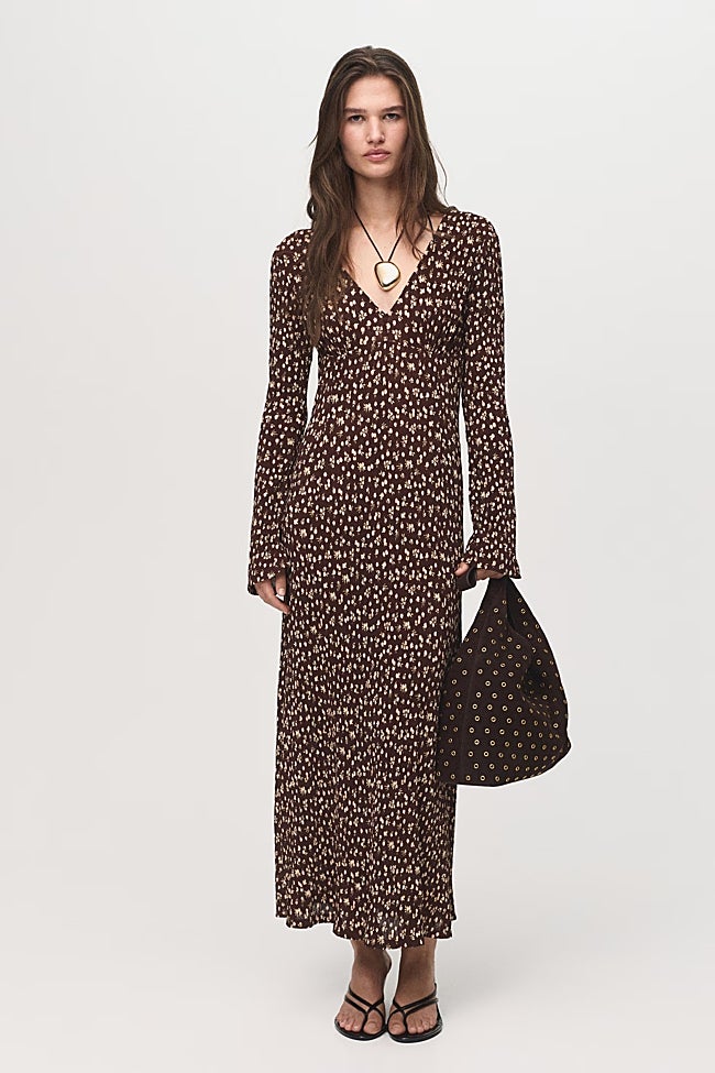 Vestido estampado de Mango (25,99 euros)