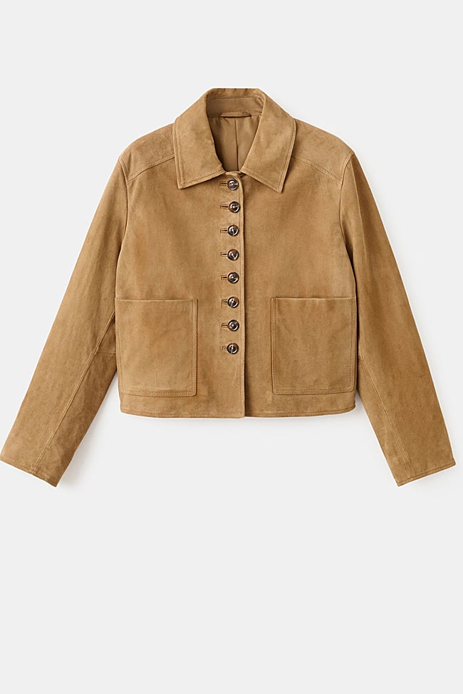 Chaqueta de ante de Mango (199 euros)