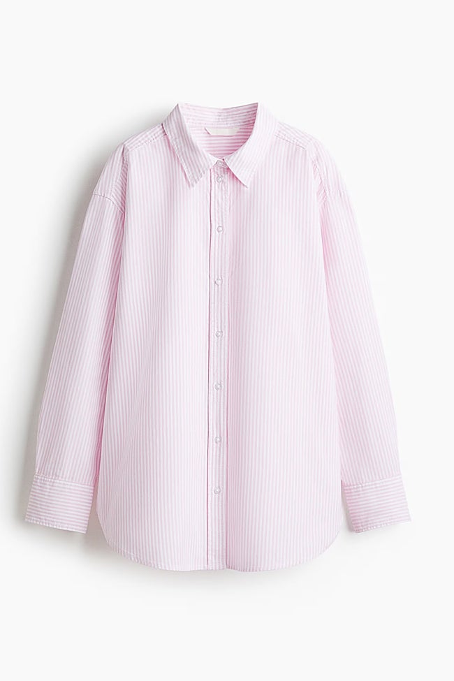 Camisa de rayas rosas de H&M (19,99 euros)