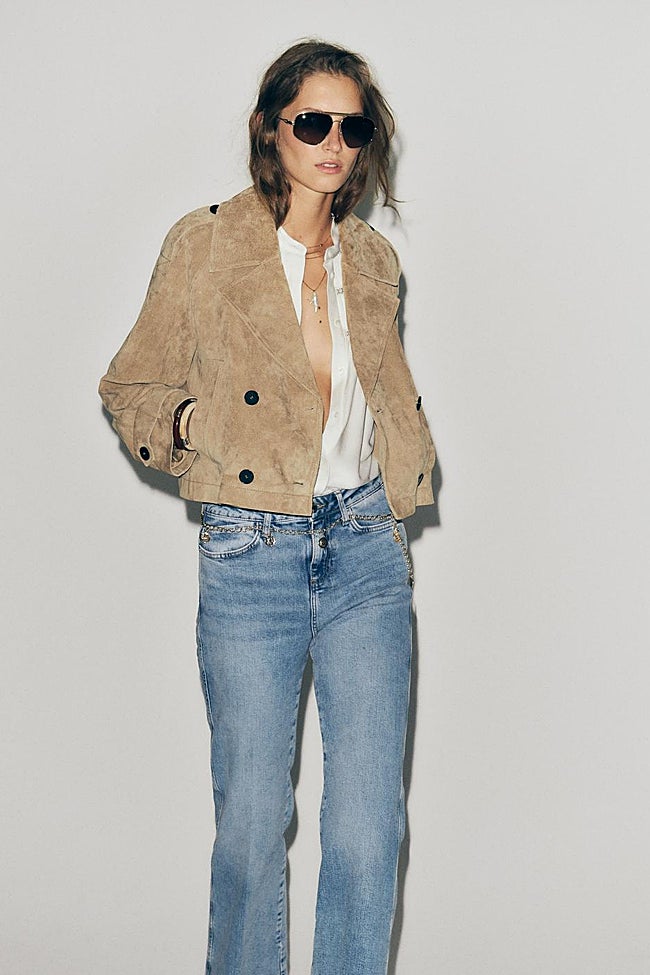 Chaqueta de ante de Zara (109 euros)