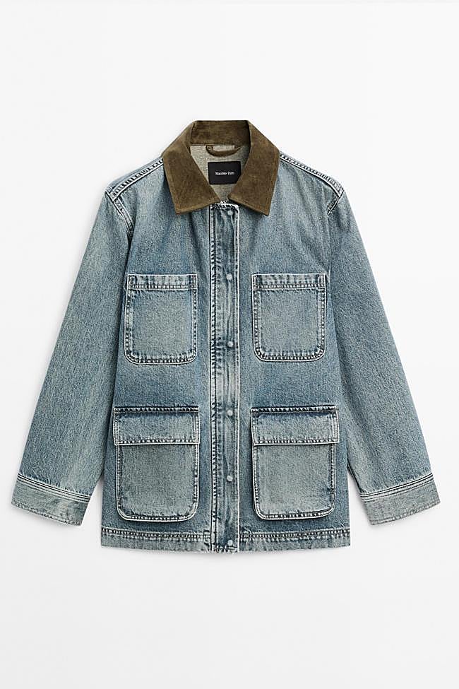 Chaqueta denim bolsillos (99,95€)