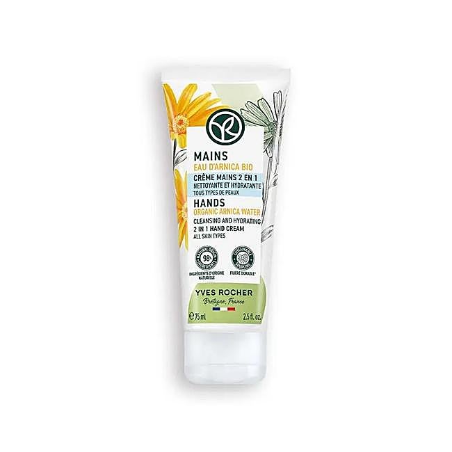 Yves Rocher Crema de Manos 2 en 1 con Árnica Bio.