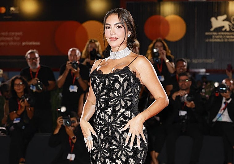 Georgina Rodríguez, recientemente, en el Festival de Venecia.