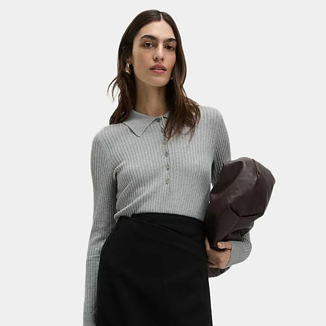 Jersey gris de Marks & Spencer, a la venta en Zalando, 24,59 euros.