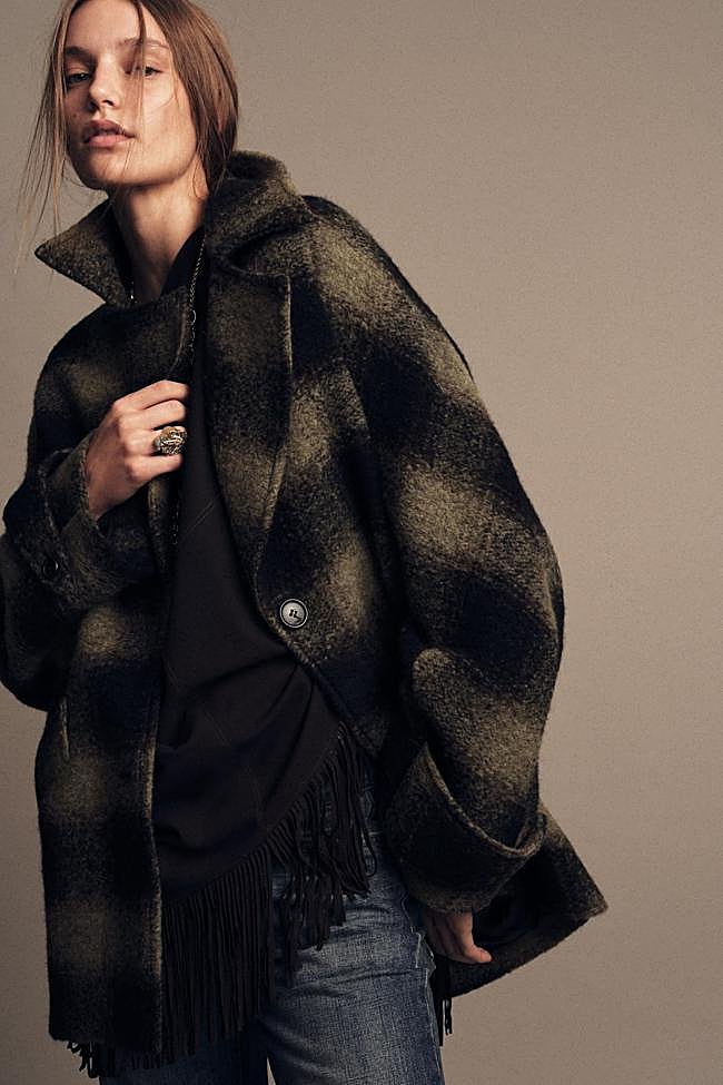 El abrigo de cuadros nuevo de Zara.