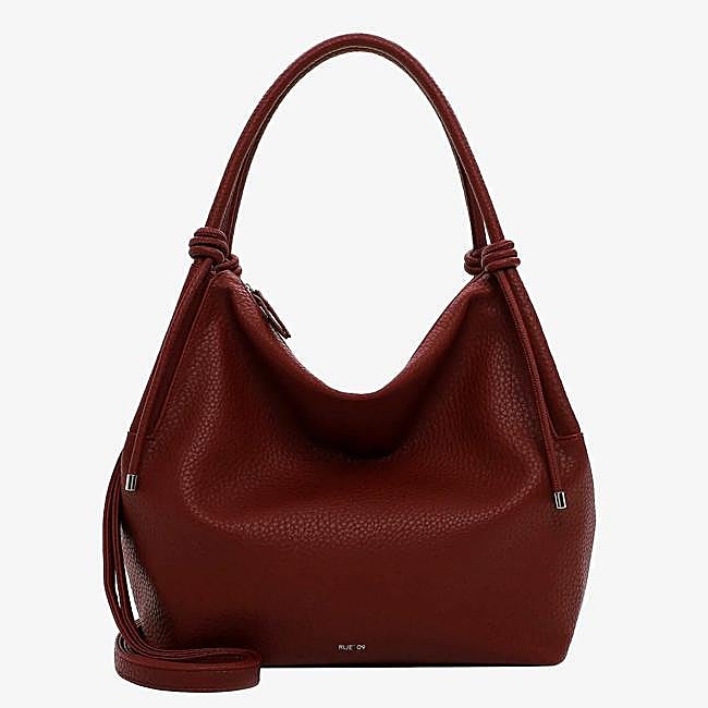 Bolso rojo efecto piel de Emily & Noah, 35,99 euros.