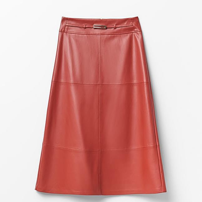 Falda cinturón efecto piel (29,99€)