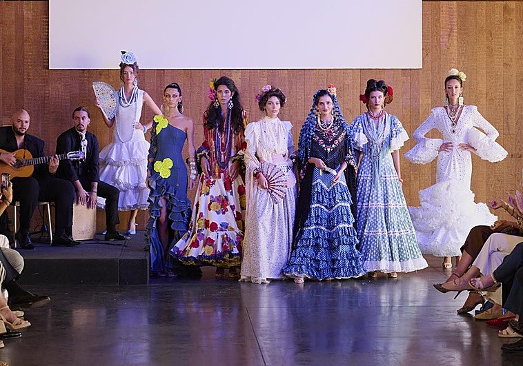 La performance de SIMOF, Semana Internacional de Moda Flamenca en Serrería Belga durante la cuarta jornada de Madrid es Moda.
