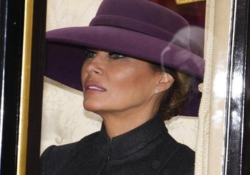 Melania Trump en Inglaterra.