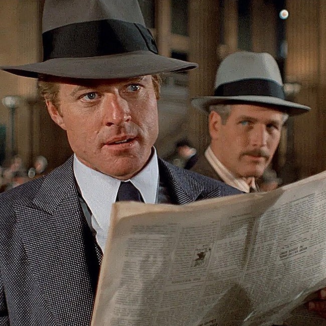 Robert Redford y Paul Newman en El golpe.