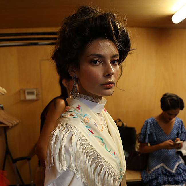 Recogido ahuecado en el desfile de Simof.