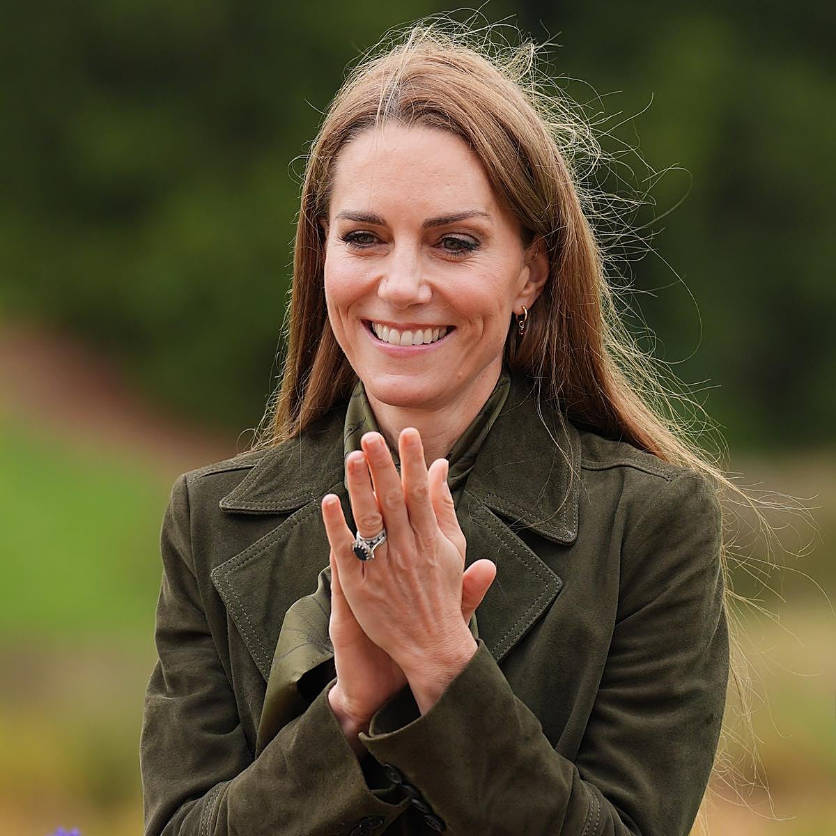 Kate Middleton, en los jardines de Frogmore en los que tuvo lugar su encuentro a solas con Melania Trump.