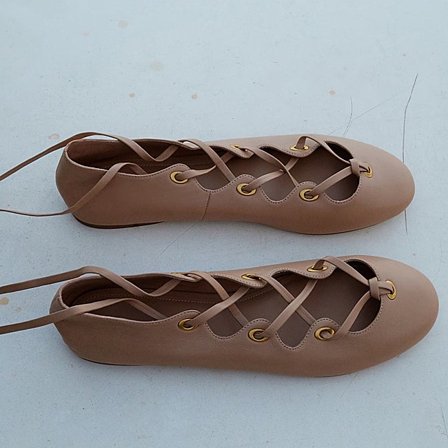 Bailarinas con tiras de Mango (49,99 euros)