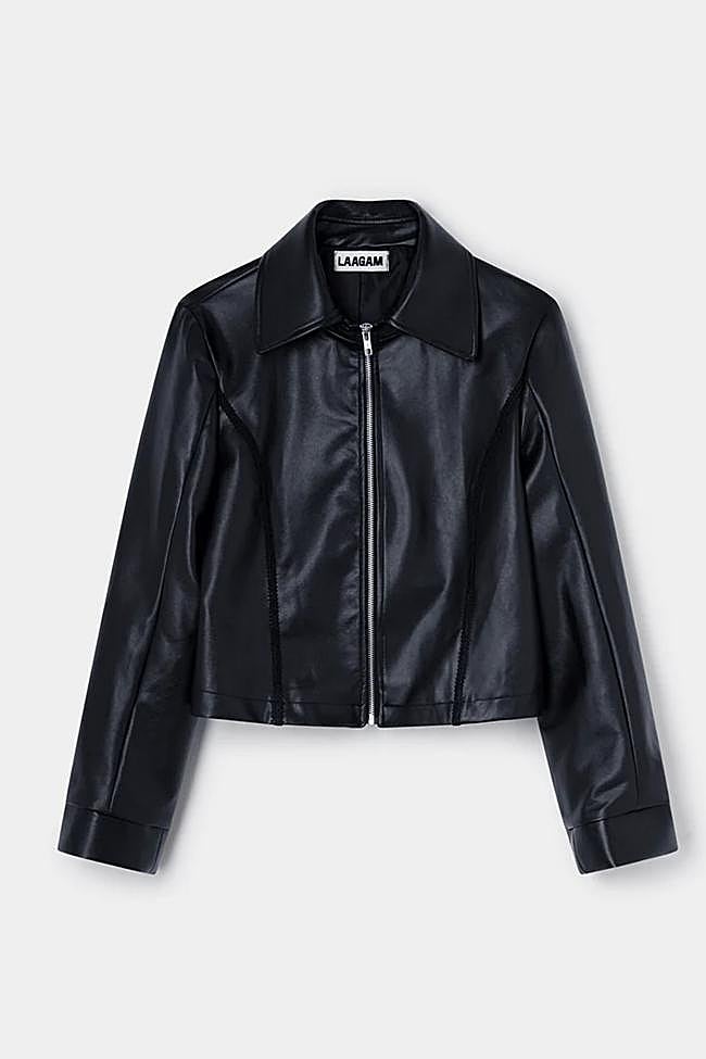 Chaqueta efecto piel de Laagam.