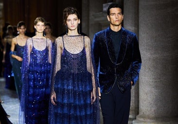 El desfile de Giorgio Armani, broche de oro de la Semana de la Moda de Milán en la Pinacoteca de Brera.