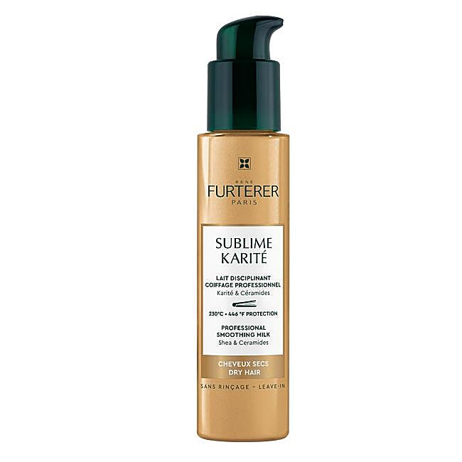 Crema de peinado profesional ligera disciplinante Sublime Kartié de René Furterer. Protege del calor hasta 230 grados.