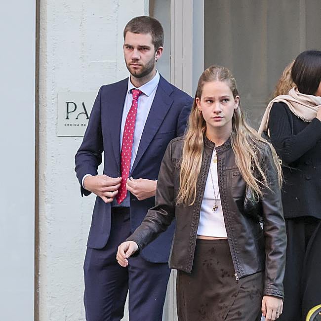 Juan Urdangarin junto a su hermana Irene, en la comida por el 60 cumpleaños de la infanta Elena.