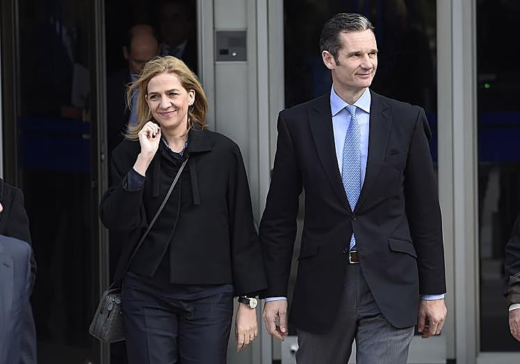 La infanta Cristina e Iñaki Urdangarin se enfrentaron juntos al juicio por el caso Nóos.