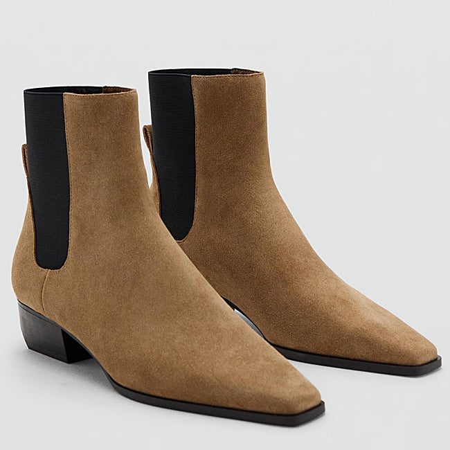 Botines de serraje de Mango (59,99 euros)