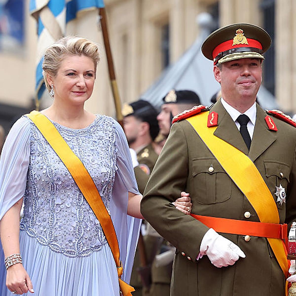 Estefanía de Lannoy junto a Guillermo de Luxemburgo.
