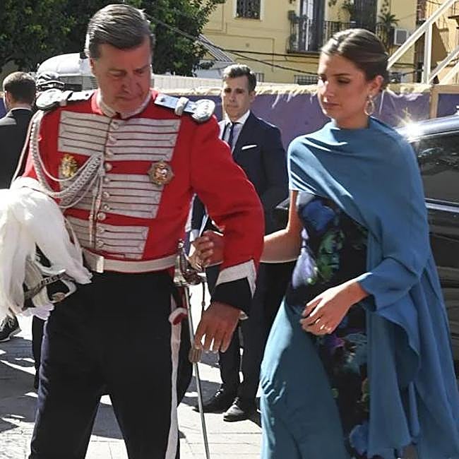 Amina Martínez de Irujo fue la madrina de su padre, Cayetano.