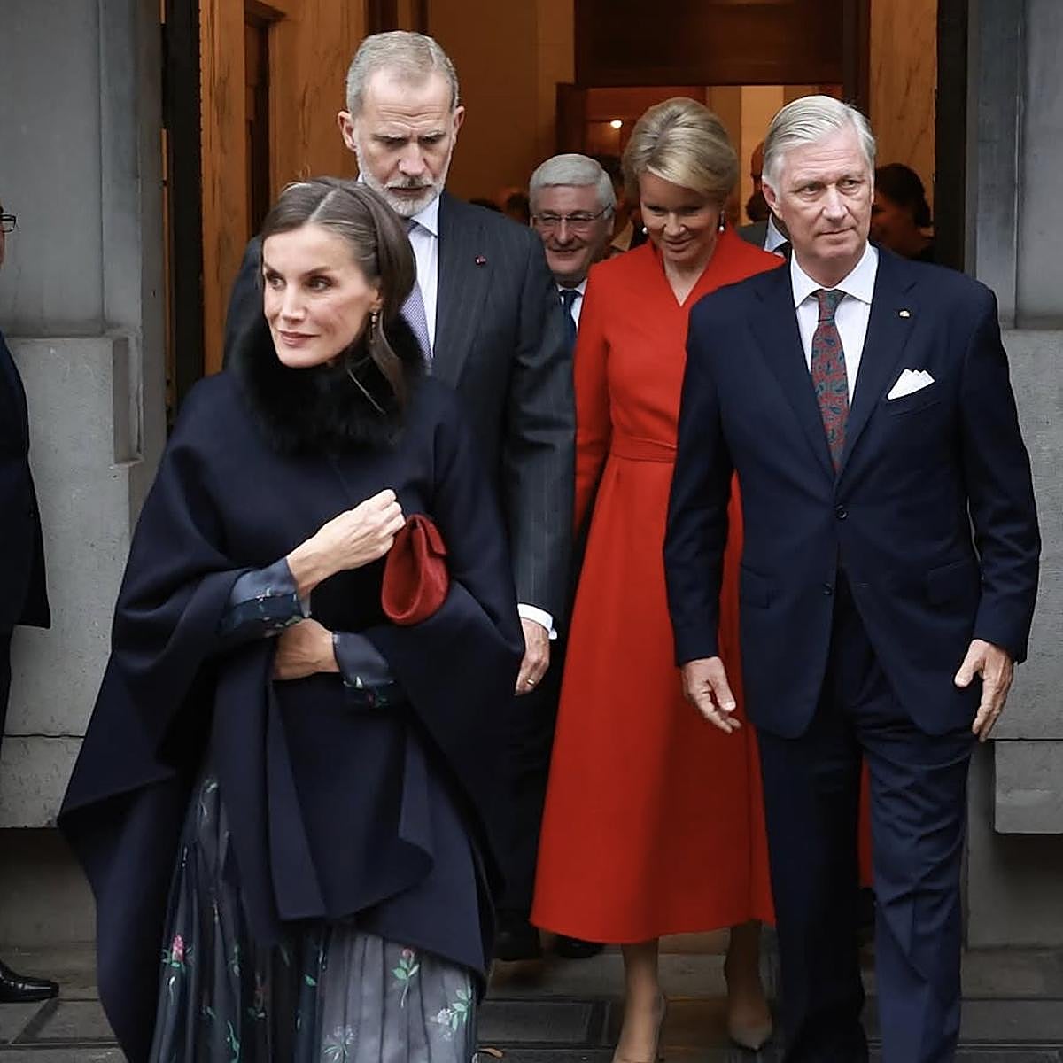 Los monarcas españoles y los belgas visitaron una exposición dedicada a Francisco de Goya,