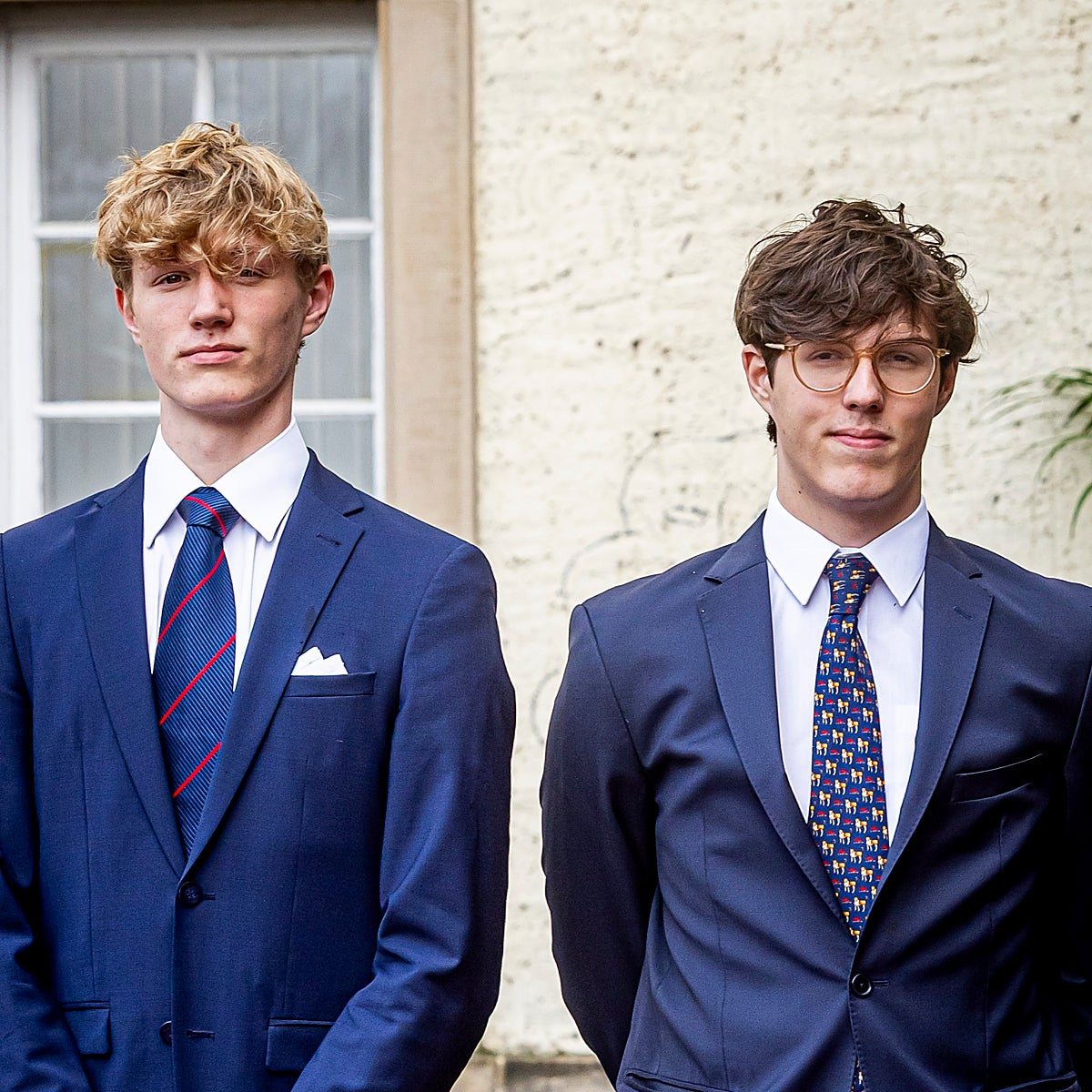 Los príncipes Noah (izquierda) y Gabriel de Luxemburgo.