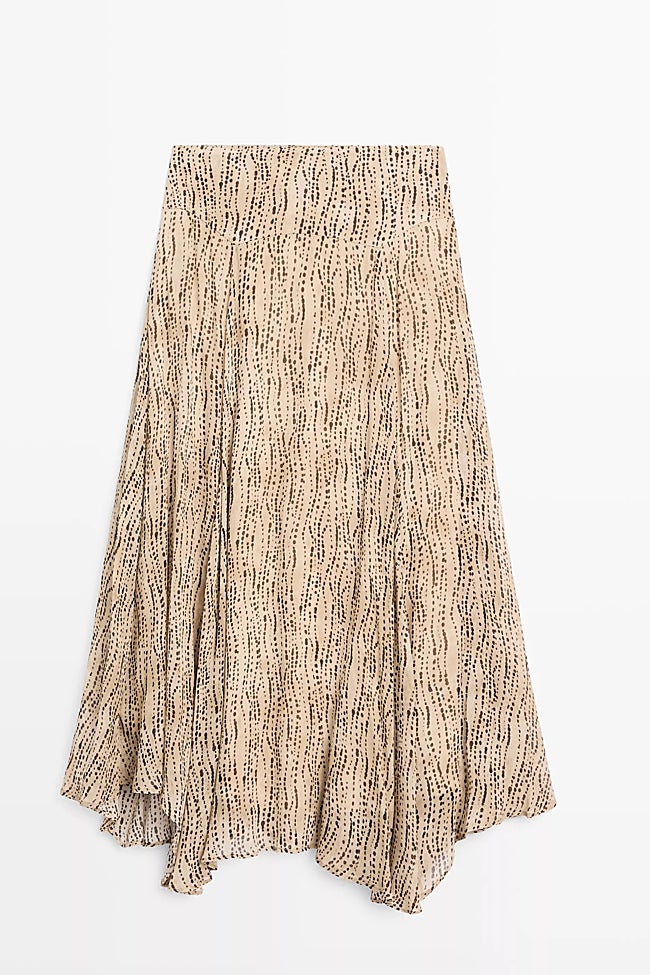 Falda midi de Massimo Dutti (79,99 euros)