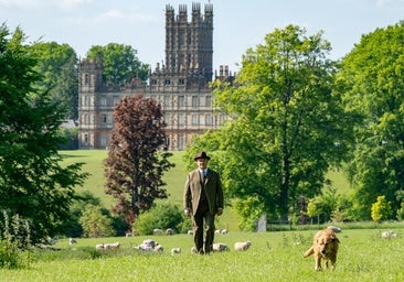 Hugh Boneville como Robert Grantham en una imagen de Downton Abbey: El gran final.