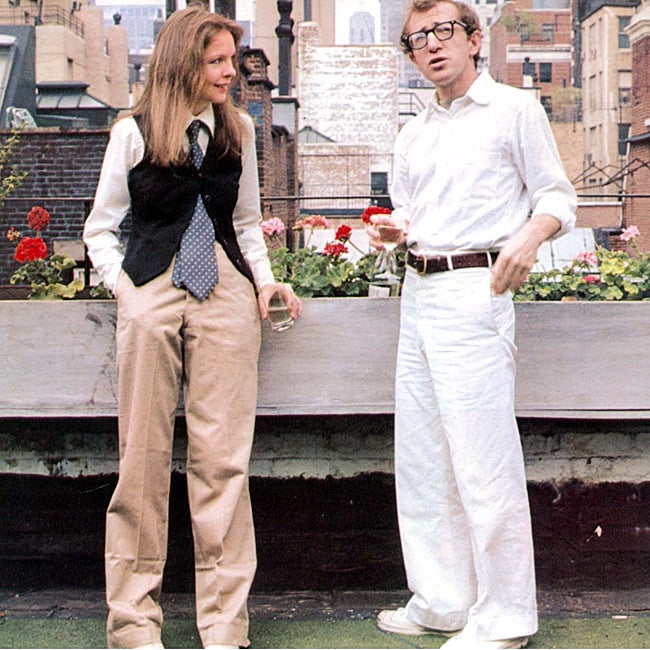 Annie Hall y Alvy Singer, o sea, Diane Keaton y Woody Allen.