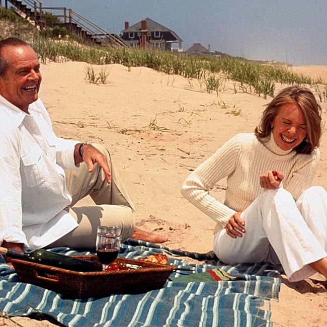 Diane Keaton y Jack Nicholson en Cuando menos te lo esperas.
