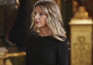 Yolanda Díaz en el besamanos.