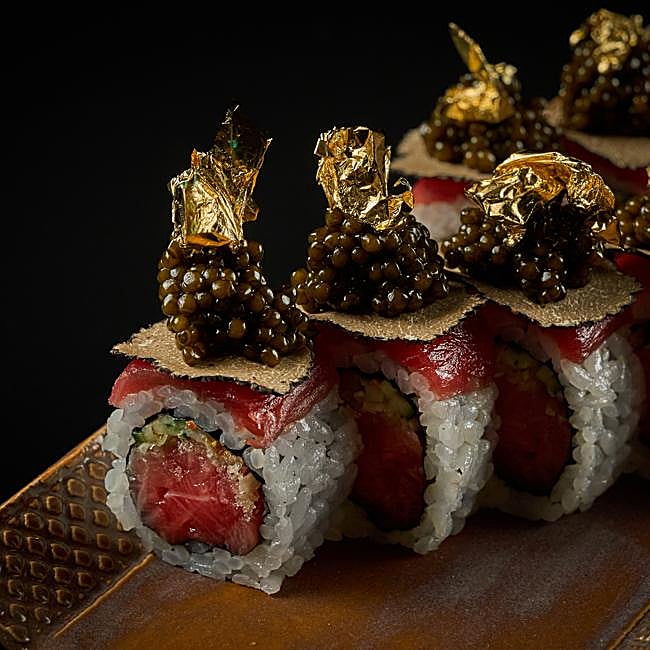 Uno de los platos de la gastronomía nipona que podemos degustar en el KO by 99 Sushi Bar, situado en el Santiago Bernabéu.