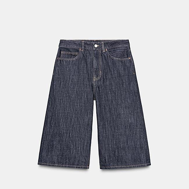 Bermuda Jorts Denim TRF Tiro Medio (25,95€)