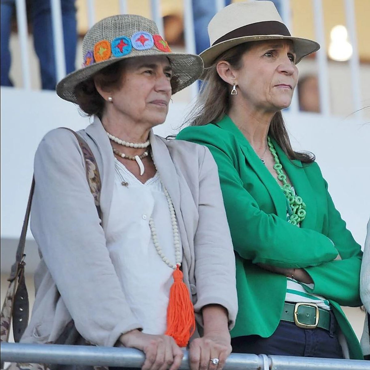 Rita Allendesalazar, junto a su amiga íntima la infanta Elena de Borbón.