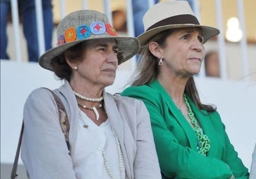 Rita Allendesalazar, junto a su amiga íntima la infanta Elena de Borbón.