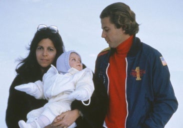 Thierry Rousel, con Christina Onassis y su hija, Athina.