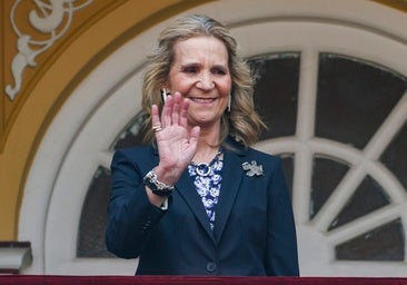 La infanta Elena durante una corrida de toros.