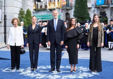 La familia real española en los Premios Princesa de Asturias 2024.