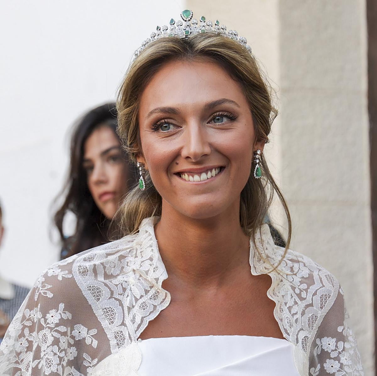 María Luisa Arróspide en su boda con Hugo Hernández-Mancha, hijo del que fuera presidente de Alianza Popular.