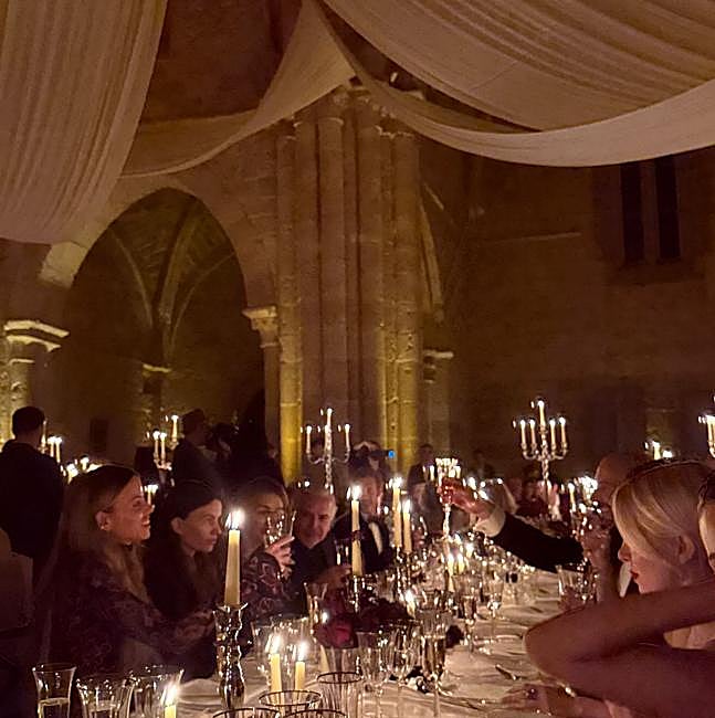 Detalles de la decoración en el enlace de la hija de Antonio Banderas.