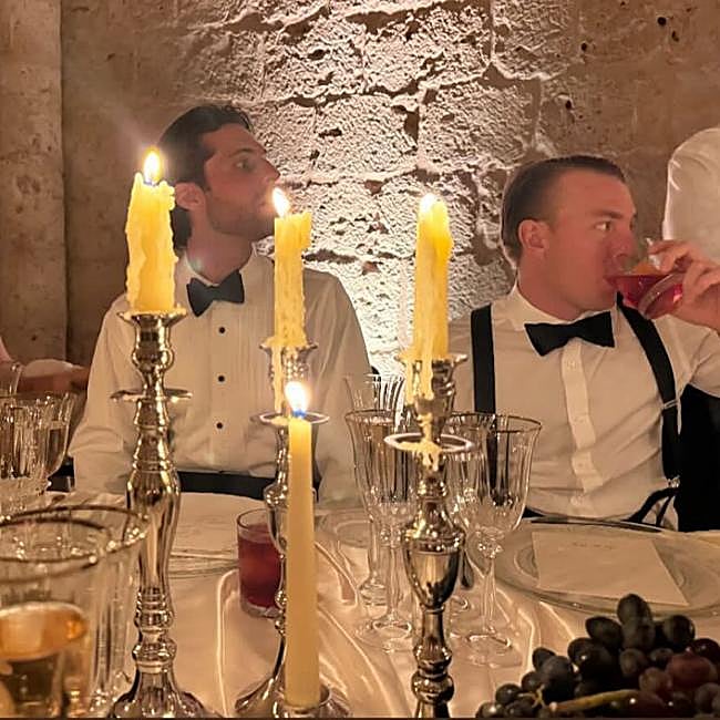 Algunos invitados en la boda de Stella Banderas.