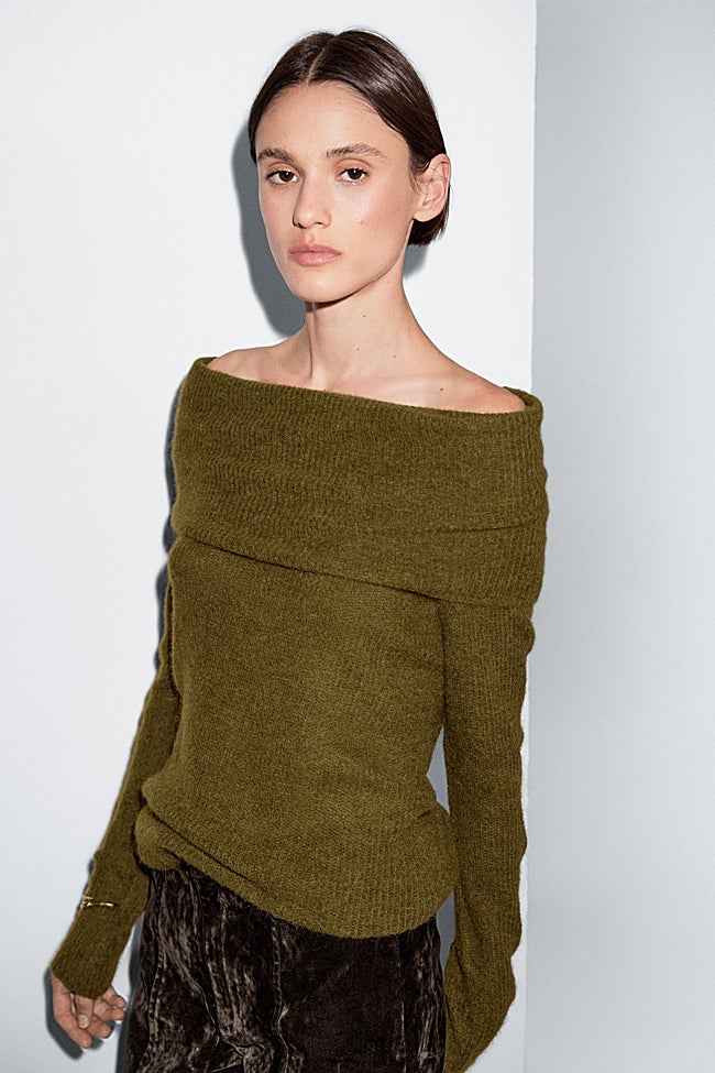 Jersey verde de Massimo Dutti (59,95 euros)