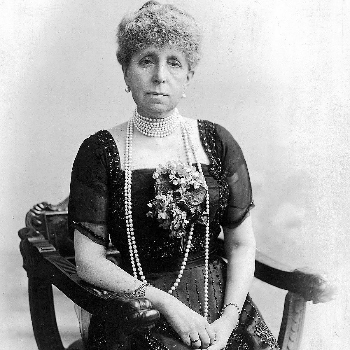 La reina María Cristina de Austria, madre de Alfonso XIII.